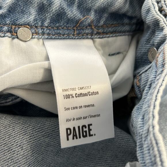 Women’s Paige pleated baggy denim high rise jeans side pocket size 27 - Picture 10 of 10